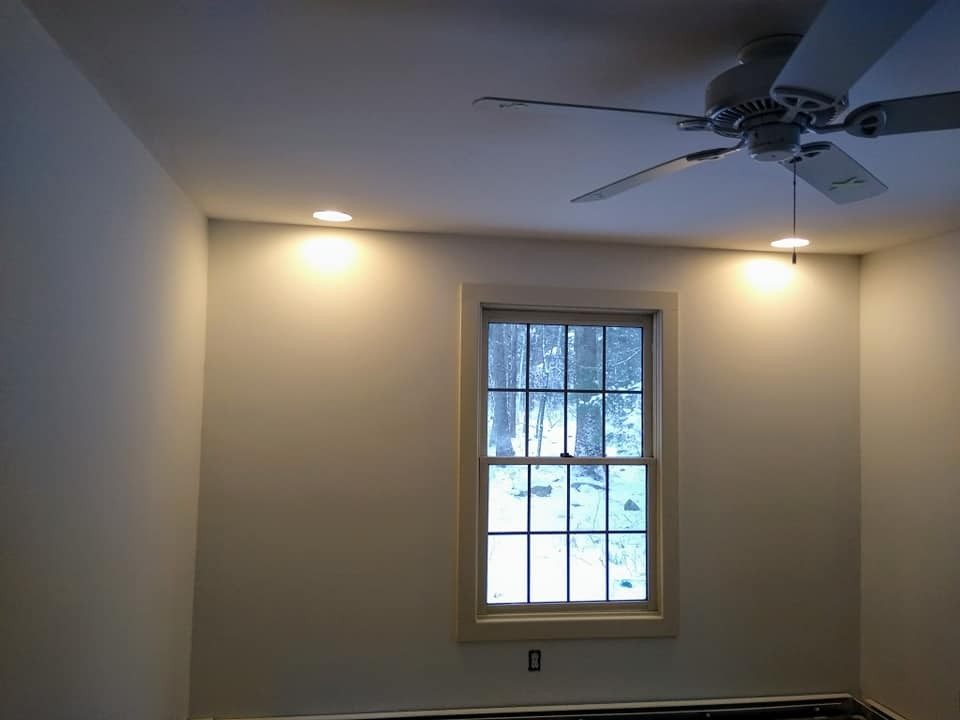 Bedroom walls and ceiling repainted by Genesis Painting