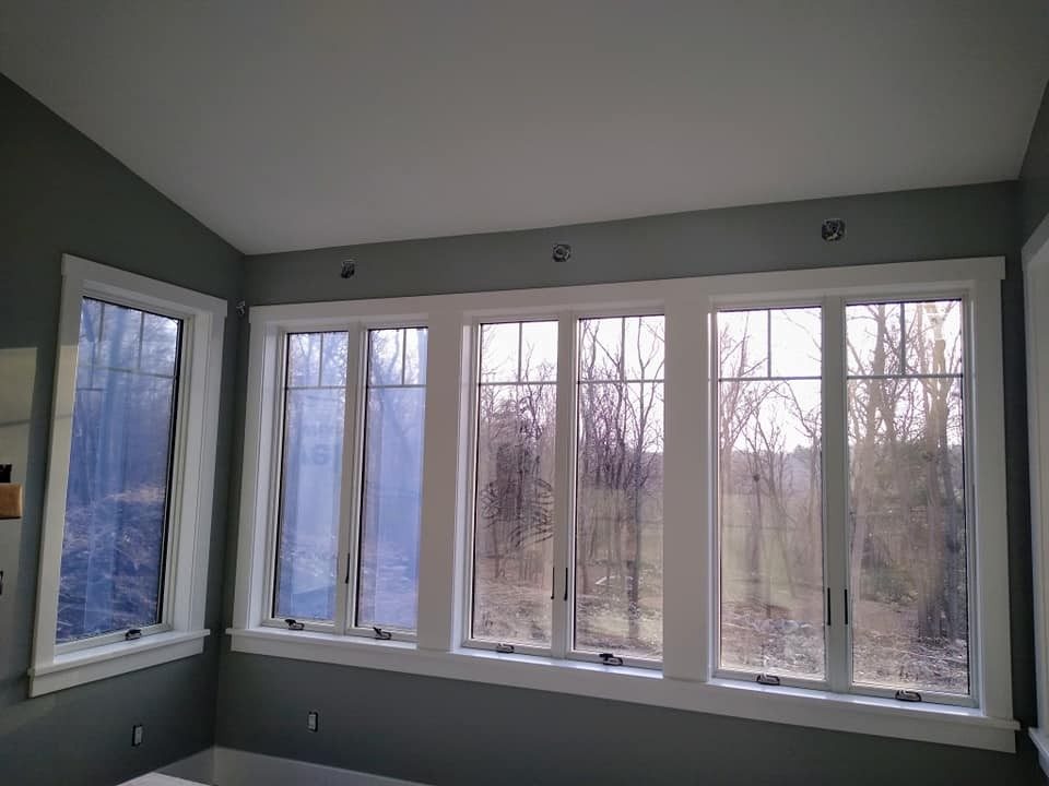 Bright interior room repainted by Genesis Painting