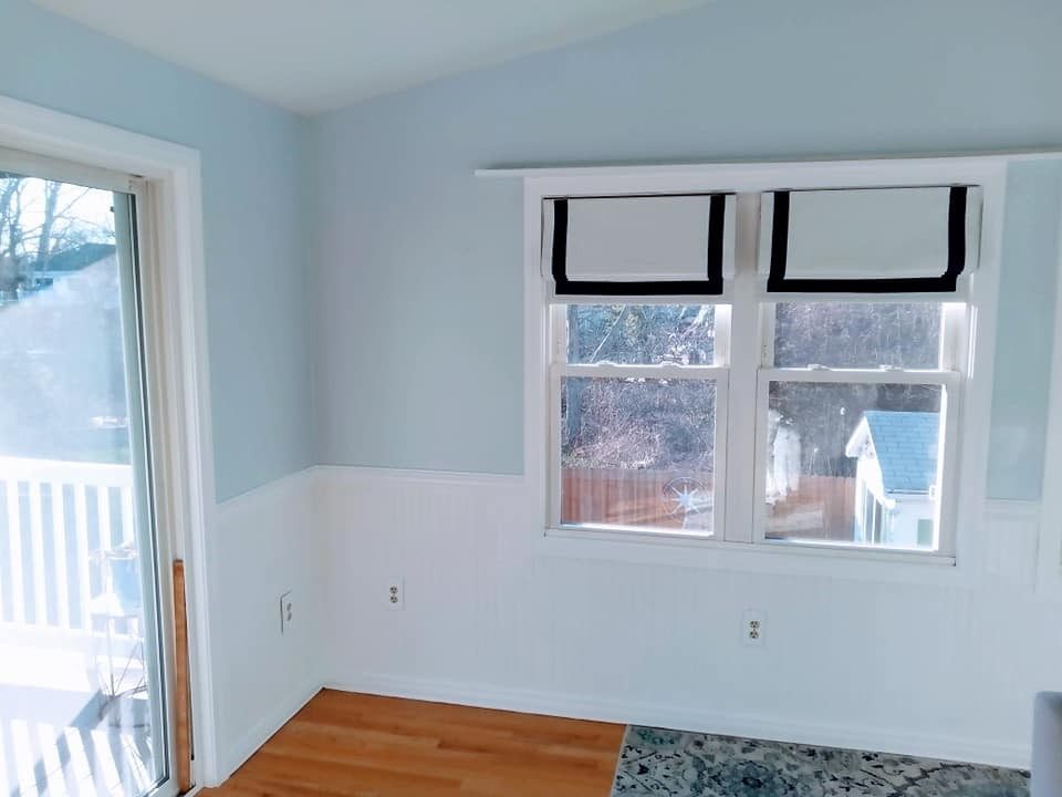 Light blue room painted by Genesis Painting